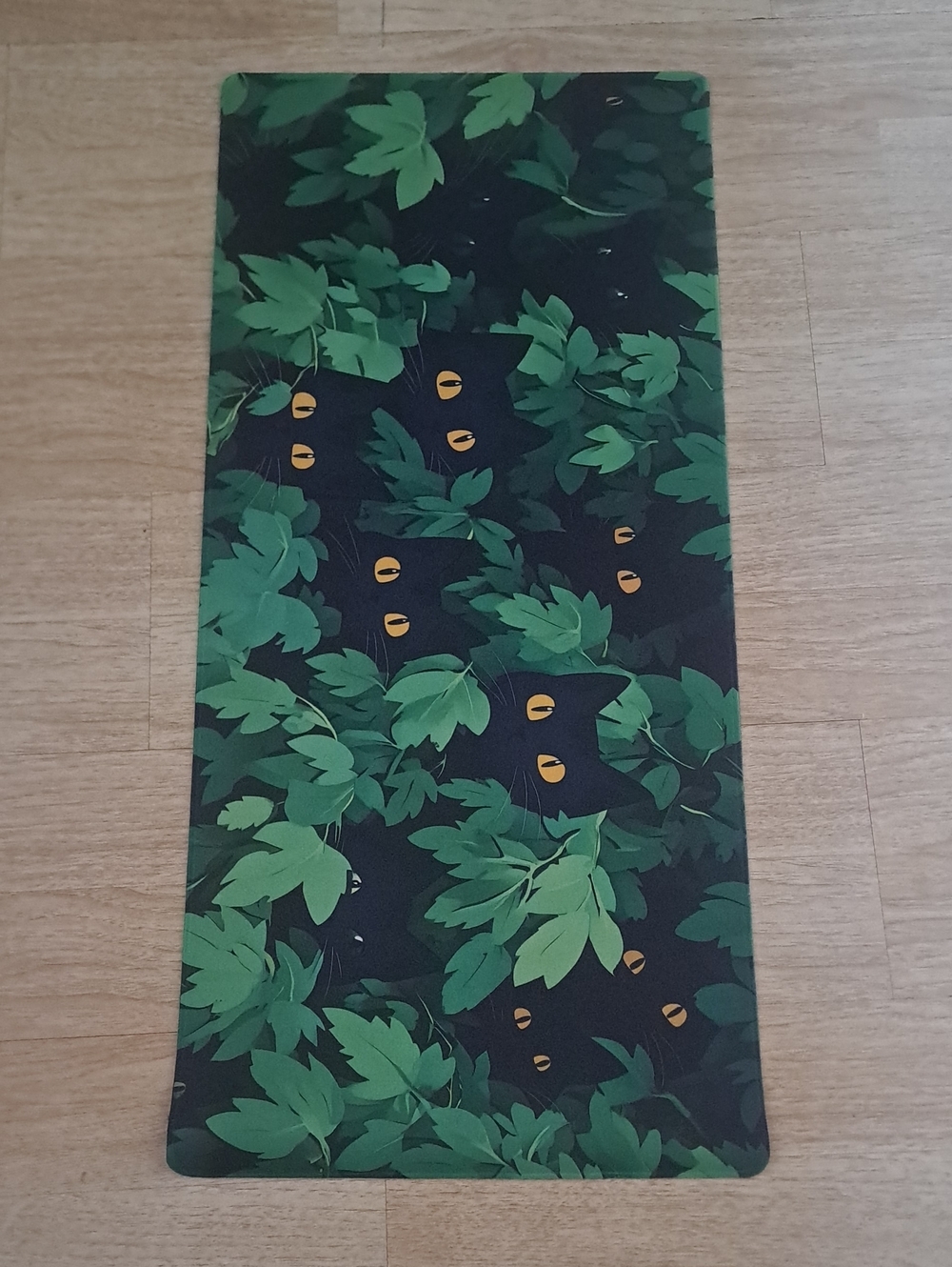 Green Jungle Cat Desk Mat – Home Office Mouse Pad - Picture 3 of 6